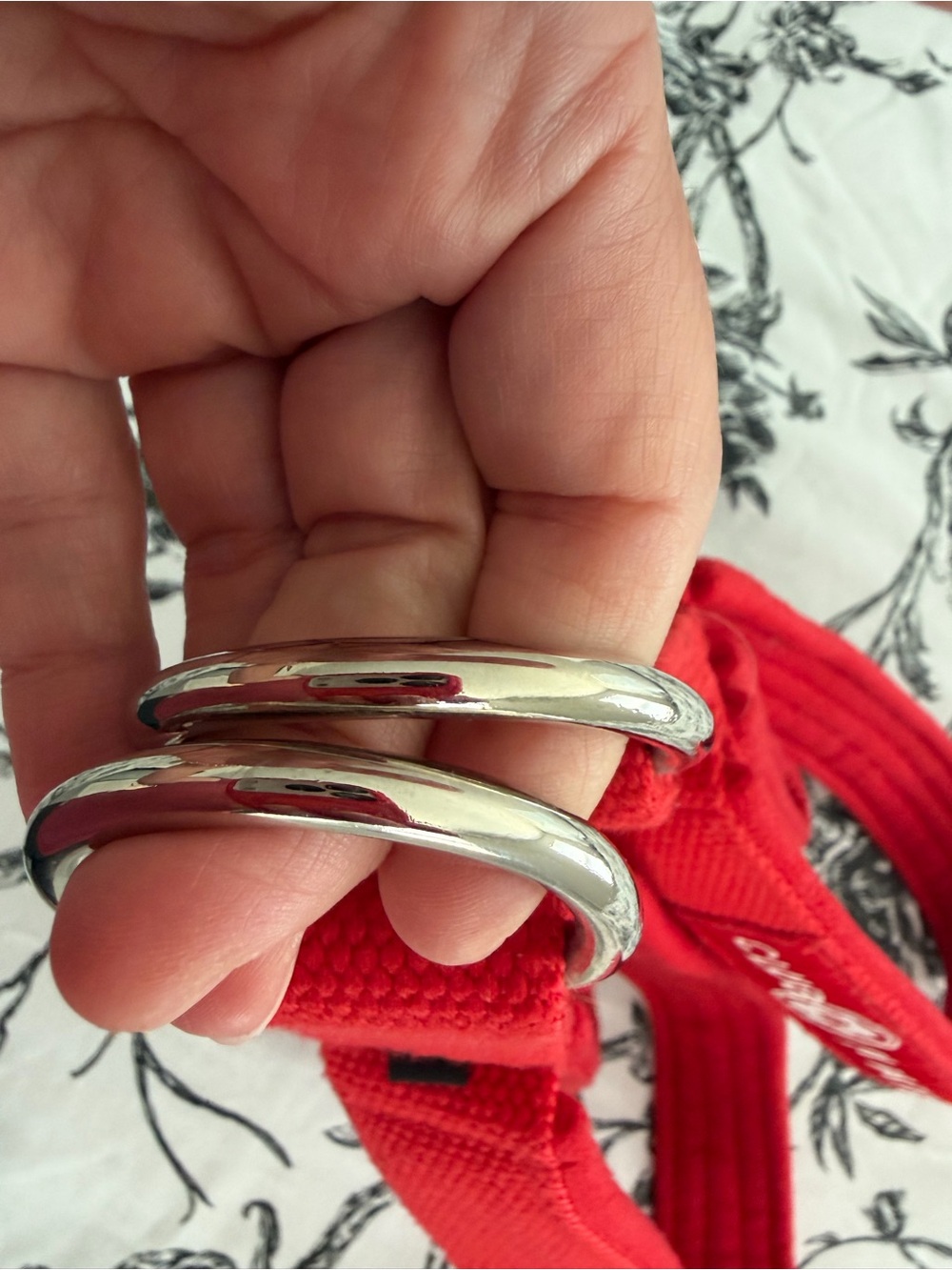 Gently Used Club Pilates Red D-Ring Reformer Strap Pair - Picture 7 of 7
